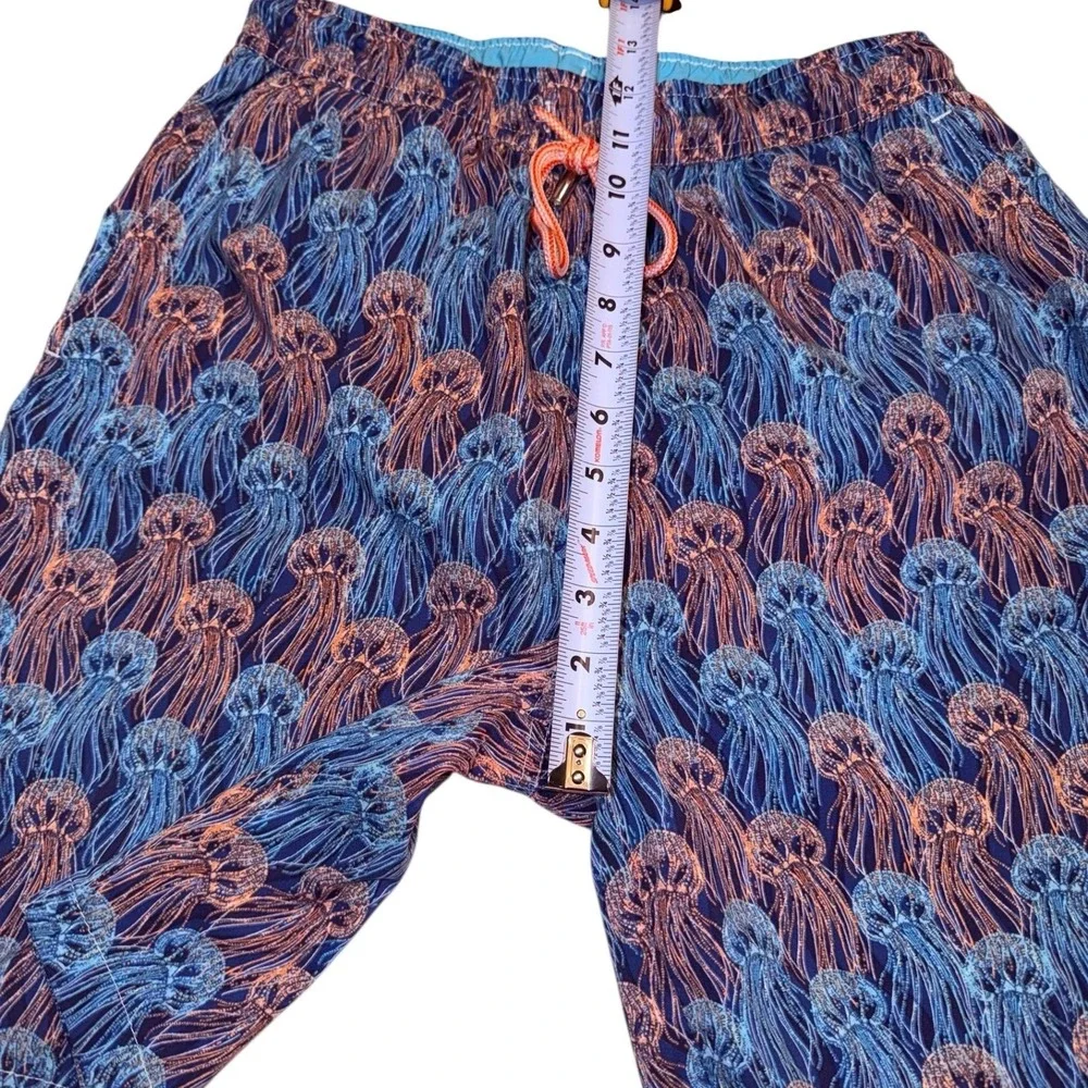 Peter Millar Seaside Swim Trunks Mens Small Jellyfish Lined Drawstring Shorts
